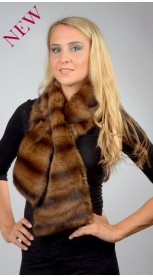 Petit-gris fur scarf